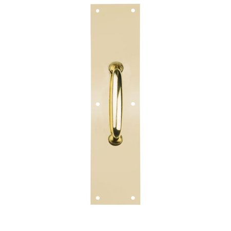 NATIONAL HARDWARE Plate Pull Brass 3-1/2X15In N270-400